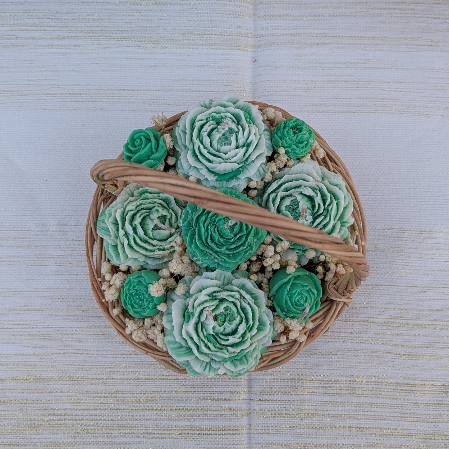 Panier de rose - Bougies Soja parfumée